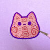 Tribal Kitty Bean Sticker