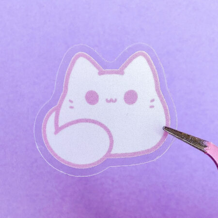 Pearl Kitty Bean Sticker