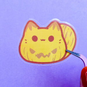 Pumpkin Kitty Bean Sticker Pumpkin Kitty Bean Sticker