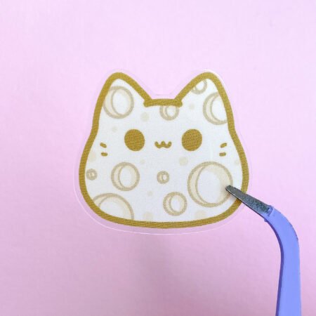 Moon Kitty Bean Sticker