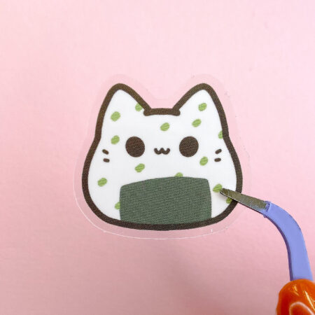 Onigiri Kitty Bean Sticker