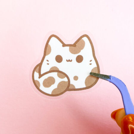 Moo Kitty Bean Sticker