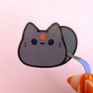 Dark Mage Kitty Bean Sticker Dark Mage Kitty Bean Sticker