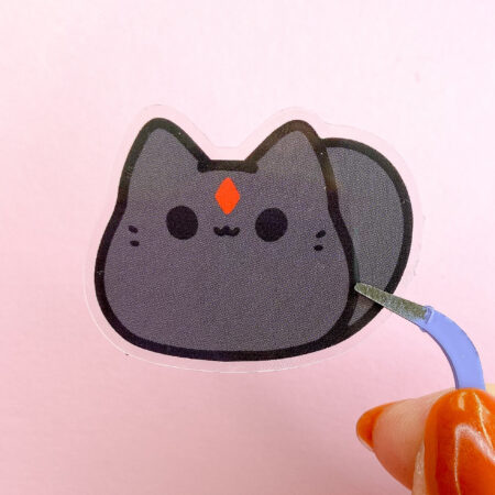 Dark Mage Kitty Bean Sticker