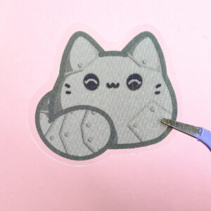 Robot Kitty Bean Sticker Robot Kitty Bean Sticker