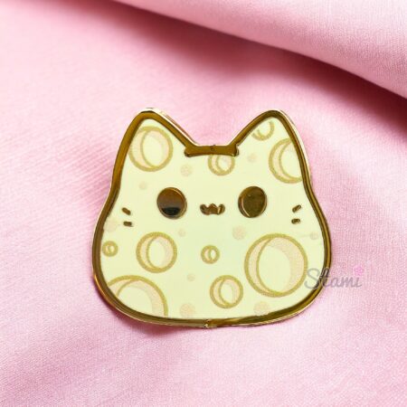 Moon Kitty Bean Pin