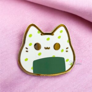Onigiri Kitty Bean Pin Onigiri Kitty Bean Pin