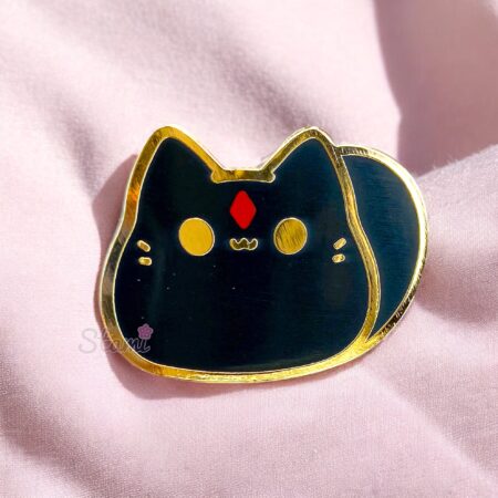 Dark Mage Kitty Bean Pin