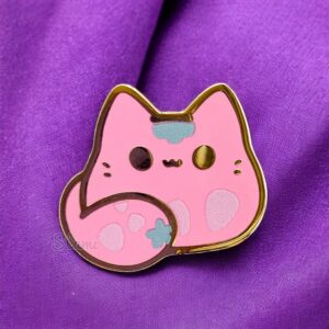 Strawberry Kitty Bean Pin Strawberry Kitty Bean Pin