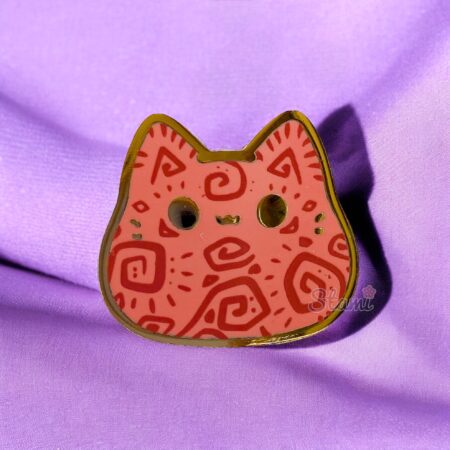 Tribal Kitty Bean Pin