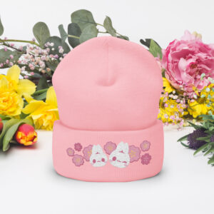 Sakura Bunny Kuma Cuffed Beanie