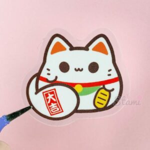 Lucky Kitty Bean Sticker Lucky Kitty Bean Sticker