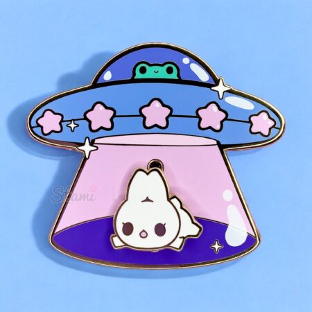 UFF: Unidentified Flying Frog Pin