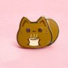 Hot Coco Kitty Bean Pin