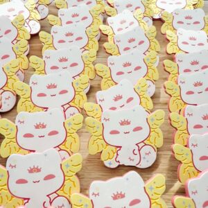 Biblically Accurate Angel Miso the Cat Pin