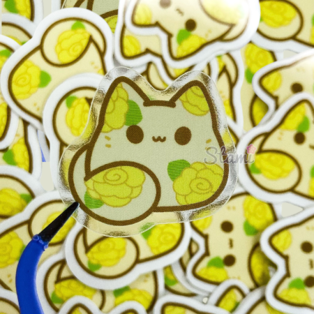 Best Friend Kitty Bean Sticker