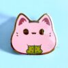 Jump in Puddles Kitty Bean Pin