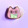 Always Reading Kitty Bean Pin