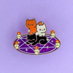 Summoning Kittens Pin