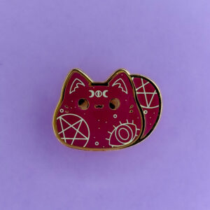 Occult Kitty Bean Pin